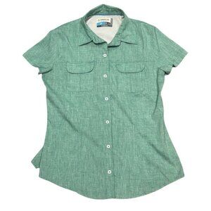 Magellan Women's Classic Fit Fish Gear Moisture-Wicking S/S Vented Shirt Medium